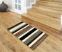 Likewise Matting linea natural Brown, Multicoloured Living Room Striped Rug.