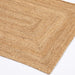 Esselle stockport natural Beige Living Room Natural Fibre Rug.