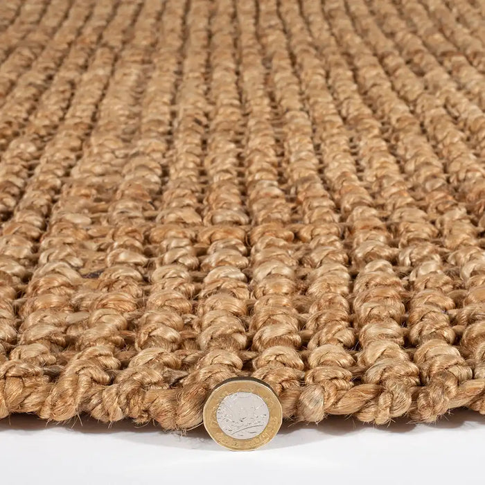 Esselle whitefield boucle natural Brown Living Room Natural Fibre Rug.
