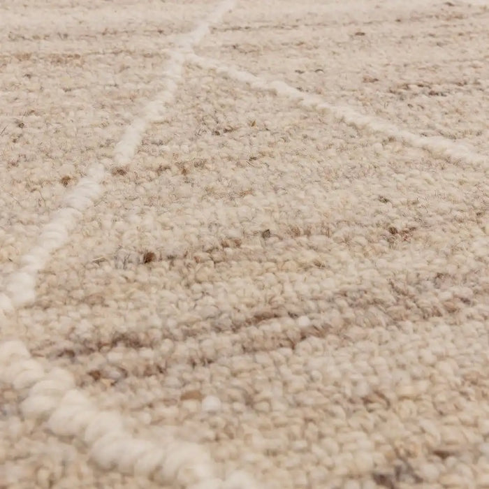 Asiatic noah natural Beige Living Room Wool Rug.