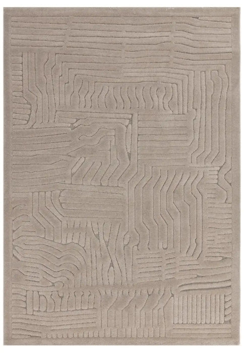 Asiatic valley natural route Beige Living Room Geometric Rug.