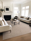 Asiatic valley natural route Beige Living Room Geometric Rug.