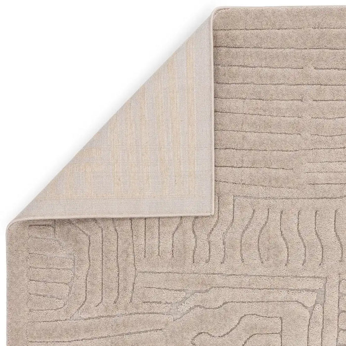 Asiatic valley natural route Beige Living Room Geometric Rug.
