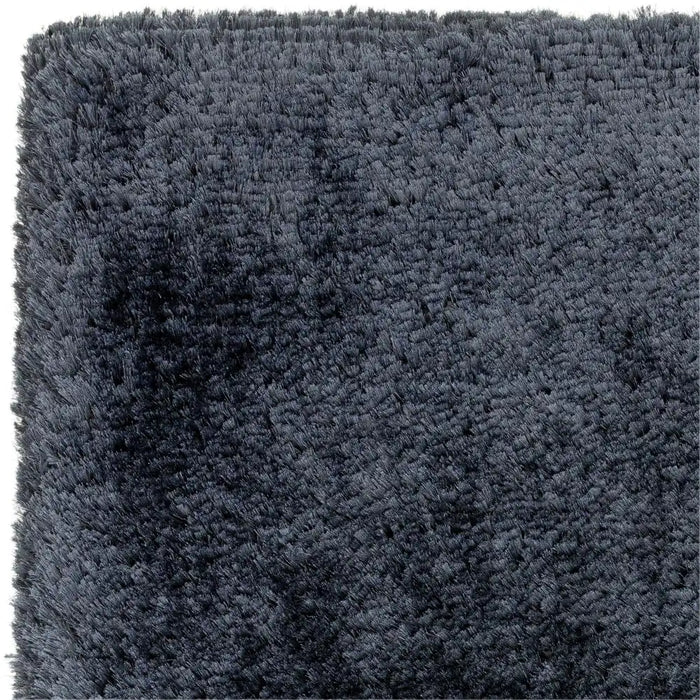 Asiatic plush navy Blue, Navy Living Room Shaggy Rug.