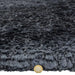 Asiatic plush navy Blue, Navy Living Room Shaggy Rug.