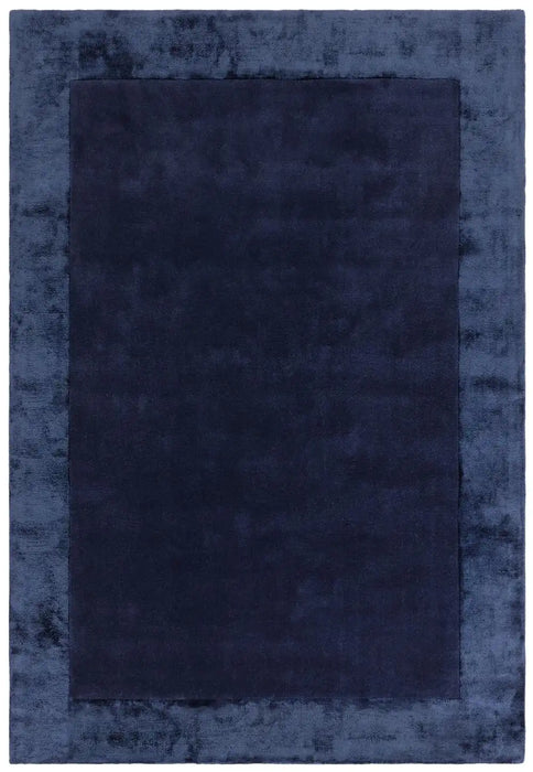Asiatic ascot navy Blue, Navy Living Room Wool Rug.