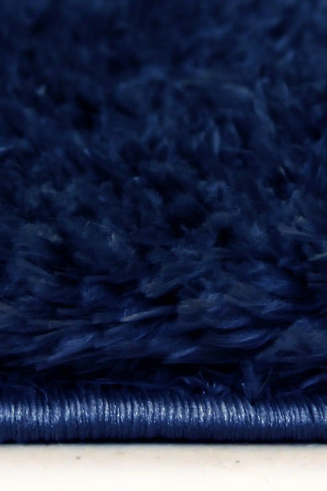 Homemaker lagom navy Blue, Navy Living Room Shaggy Rug.