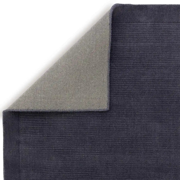 Asiatic york navy Blue, Navy Living Room Wool Rug.