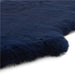 Think Rugs super teddy sheepskin navy Blue, Navy Living Room Shaggy Rug.