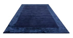Asiatic ascot navy Blue, Navy Living Room Wool Rug.