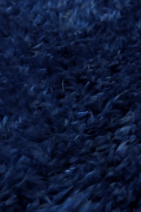 Homemaker lagom navy Blue, Navy Living Room Shaggy Rug.