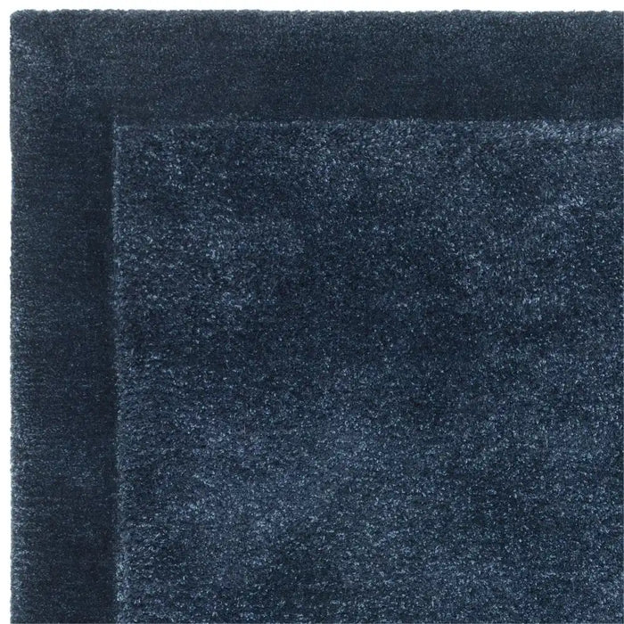 Asiatic rise navy Blue, Navy Living Room Wool Rug.