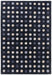Asiatic dotty navy Blue, Navy Living Room Wool Rug.