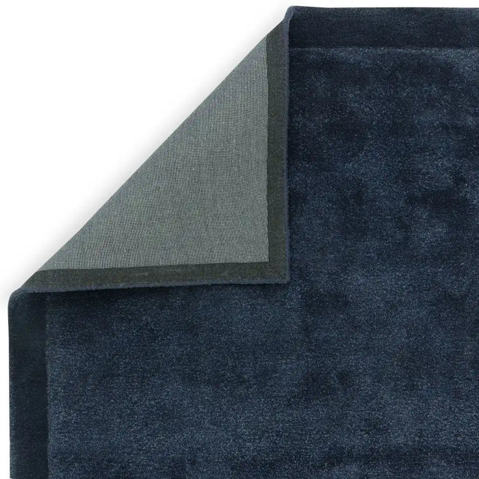 Asiatic rise navy Blue, Navy Living Room Wool Rug.