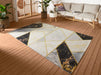 Hanse Home flair noble Grey, Yellow, Black, Multicoloured Living Room Floral Rug.