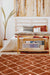 Homemaker snug melrose nomadic terra Orange Living Room Geometric Rug.