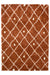 Homemaker snug melrose nomadic terra Orange Living Room Geometric Rug.