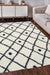 Homemaker snug melrose nomadic white Black, Ivory Living Room Geometric Rug.