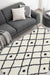 Homemaker snug melrose nomadic white Black, Ivory Living Room Geometric Rug.