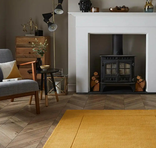 Esselle mayfair esme ochre Yellow Living Room Wool Rug.