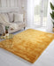 HMC indigo ochre Yellow Living Room Shaggy Rug.