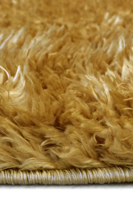 Homemaker lagom ochre Yellow Living Room Shaggy Rug.