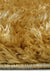 Homemaker lagom ochre Yellow Living Room Shaggy Rug.