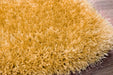 HMC indigo ochre Yellow Living Room Shaggy Rug.