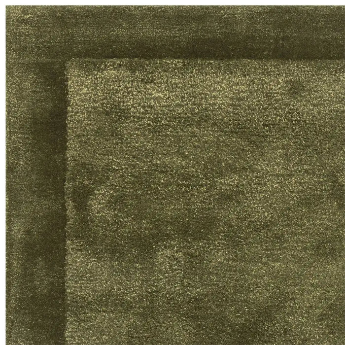 Asiatic rise olive Green Living Room Wool Rug.
