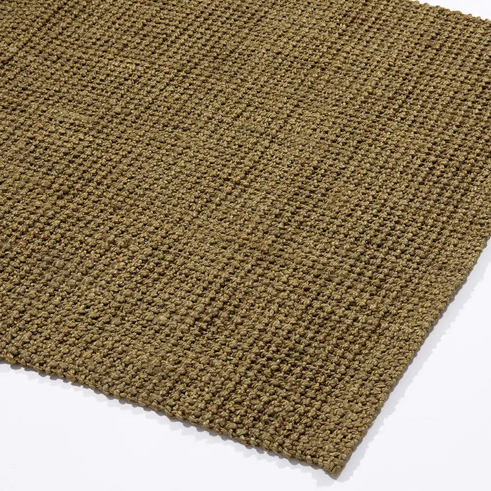 Esselle whitefield boucle olive Green Living Room Natural Fibre Rug.