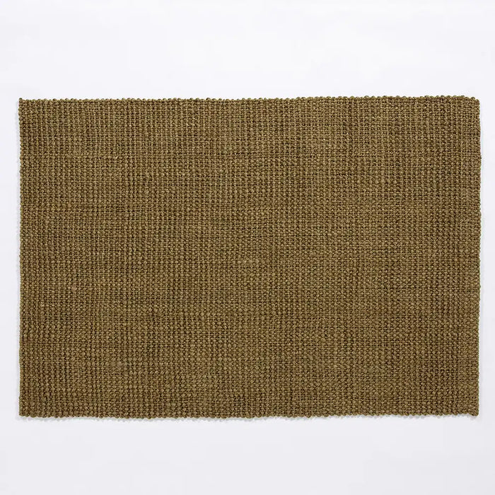 Esselle whitefield boucle olive Green Living Room Natural Fibre Rug.