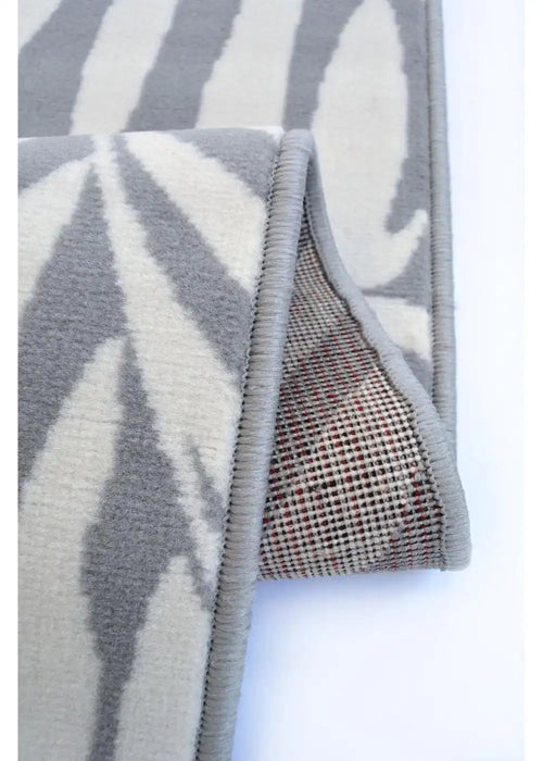Homemaker maestro organic leaf grey Grey Living Room  Rug.