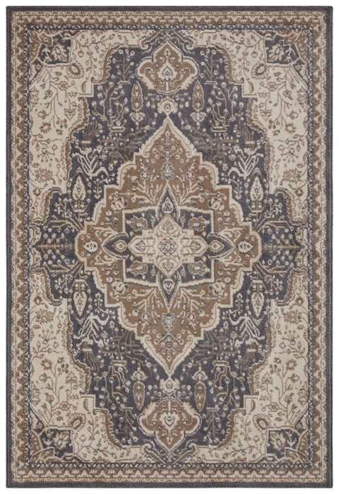 Hanse Home terrain orken black brown Brown, Black Living Room Moroccan Rug.