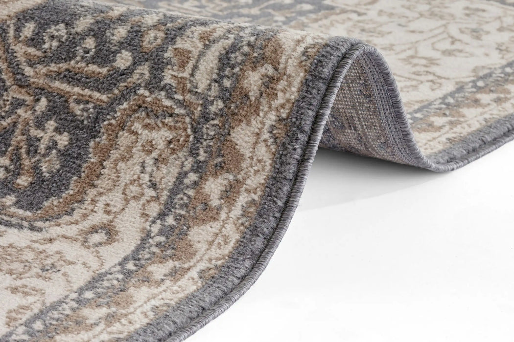 Hanse Home terrain orken black brown Brown, Black Living Room Moroccan Rug.