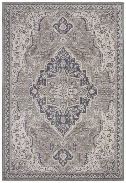 Hanse Home terrain orken grey cream Grey, Cream Living Room Moroccan Rug.