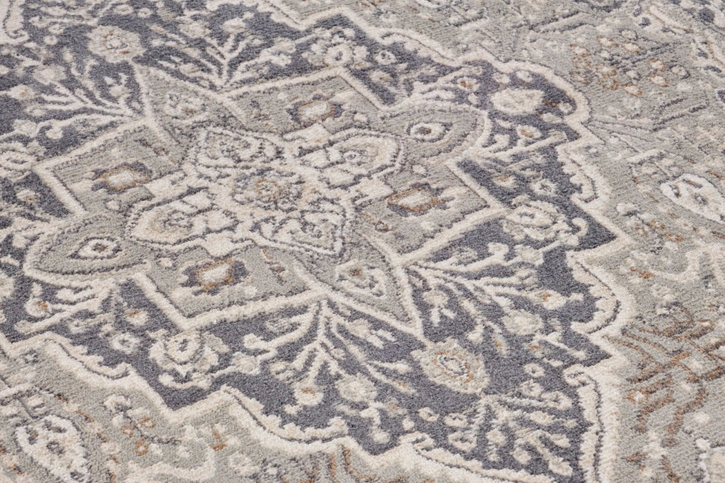 Hanse Home terrain orken grey cream Grey, Cream Living Room Moroccan Rug.