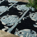 Woven Edge natural world owl Grey, Black Living Room Wool Rug.