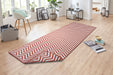 NorthRugs twin supreme palma cayenne Orange Living Room Striped Rug.