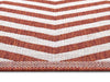 NorthRugs twin supreme palma cayenne Orange Living Room Striped Rug.