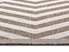 NorthRugs twin supreme palma linen Brown Living Room Striped Rug.