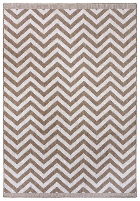 NorthRugs twin supreme palma linen Brown Living Room Striped Rug.