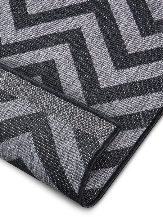 NorthRugs twin supreme palma night silver Grey Living Room Striped Rug.