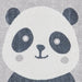 Think Rugs vida washable panda Grey Bedroom  Washable Rug.