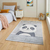 Think Rugs vida washable panda Grey Bedroom  Washable Rug.