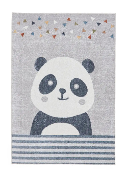 Think Rugs vida washable panda Grey Bedroom  Washable Rug.