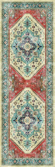 Likewise Matting persian classic parisa Blue, Multicoloured Living Room Moroccan Rug.