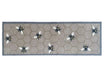 My Mats nylon indoor pattern my bee Grey, Yellow, Multicoloured Kitchen  Washable Rug.
