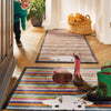 Hug Rug herdy peep stripe Multicoloured Outdoor  Washable Rug.