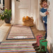 Hug Rug herdy peep stripe Multicoloured Outdoor  Washable Rug.