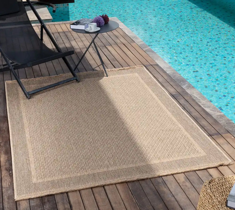 Surya mge penny 2300 camel Brown Outdoor  Flat Weave Rug.